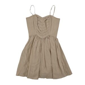 Keepsake The Label Sand Set Me Free Spaghetti Strap Mini Dress Size 2 Women's